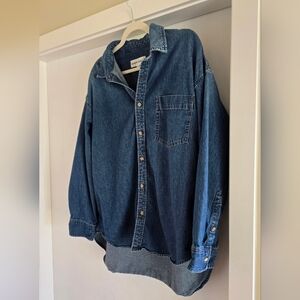 Denimn Forum The '80s Comfy Denim Shirt - be about dark bleu